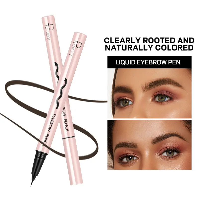 Ultra slim eyebrow pencil, waterproof and anti smudging makeup pen, long-lasting natural makeup, creating natural eyebrows