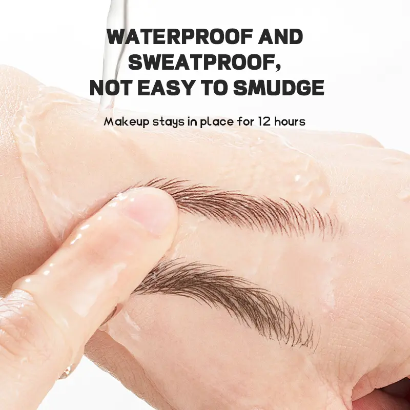 Ultra slim eyebrow pencil, waterproof and anti smudging makeup pen, long-lasting natural makeup, creating natural eyebrows