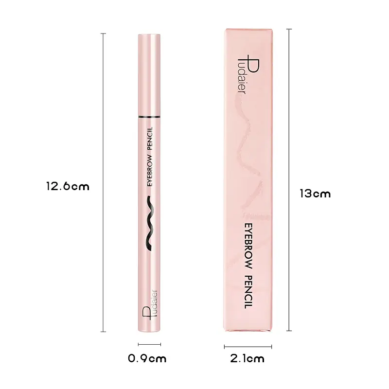 Ultra slim eyebrow pencil, waterproof and anti smudging makeup pen, long-lasting natural makeup, creating natural eyebrows