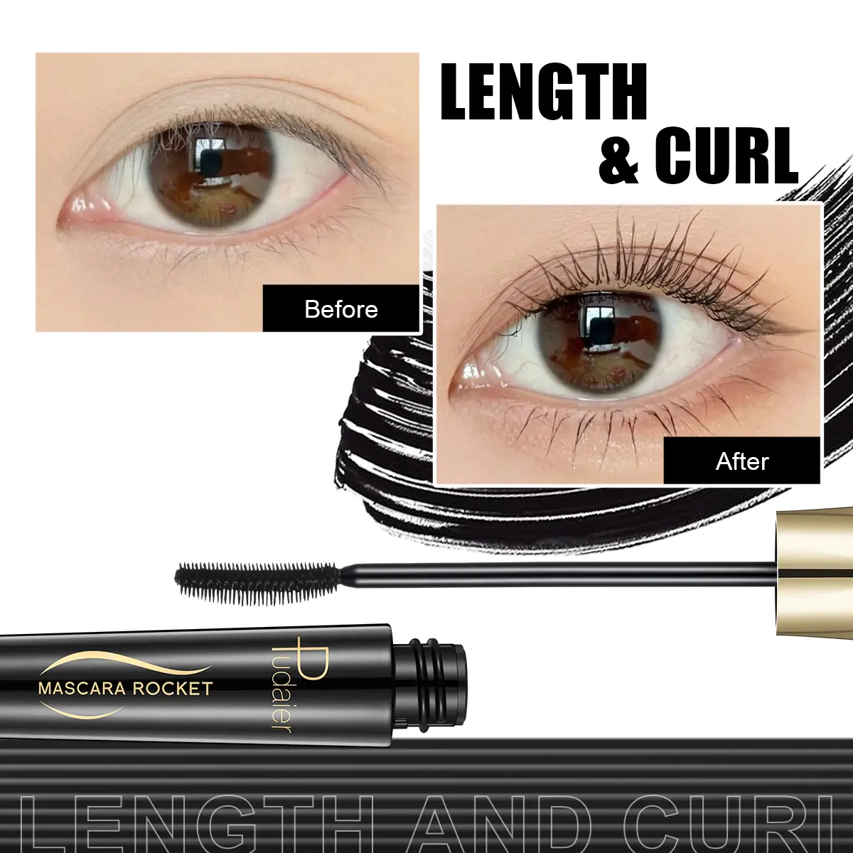 Volumizing & Lengthening Mascara - Natural, Thick, Curling
