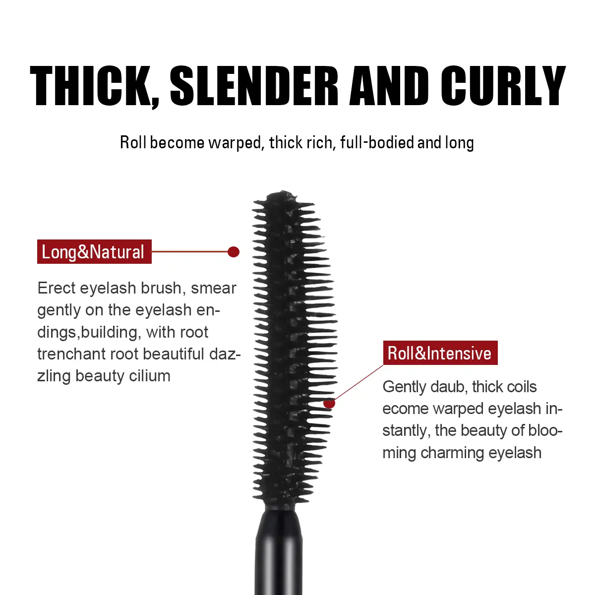 Volumizing & Lengthening Mascara - Natural, Thick, Curling