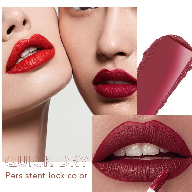 Pudaier 24 color matte pearlescent matte non-stick cup lip glaze
