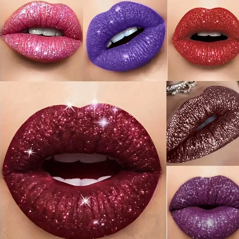High pigmented Shiny lipstick,  long-lasting, glossy waterproof lipstick - party stage role-playing Valentine's Day gift