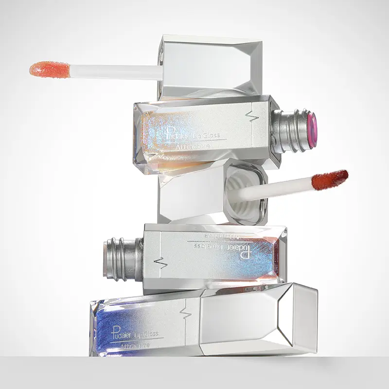 Temperature-Changing Lip Gloss, Moisturizing Long-Lasting Liquid Lipstick, Fine Glittering Pearl, Assorted Vibrant Berry Shades