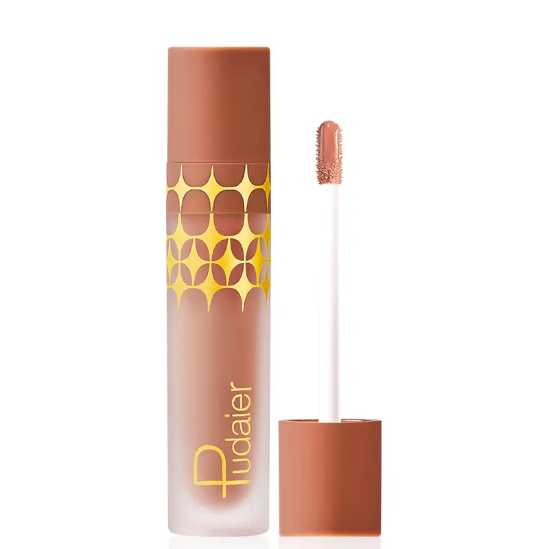Pudaier 24 color matte pearlescent matte non-stick cup lip glaze