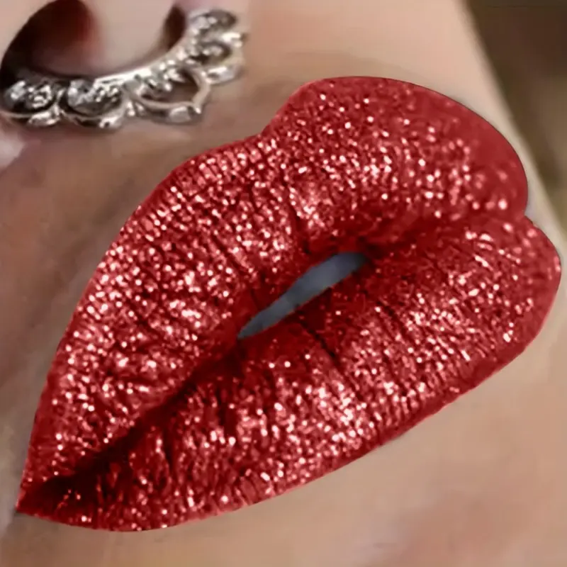 High pigmented Shiny lipstick,  long-lasting, glossy waterproof lipstick - party stage role-playing Valentine's Day gift