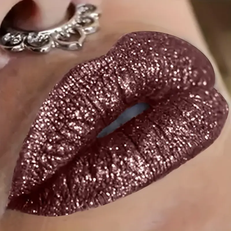High pigmented Shiny lipstick,  long-lasting, glossy waterproof lipstick - party stage role-playing Valentine's Day gift