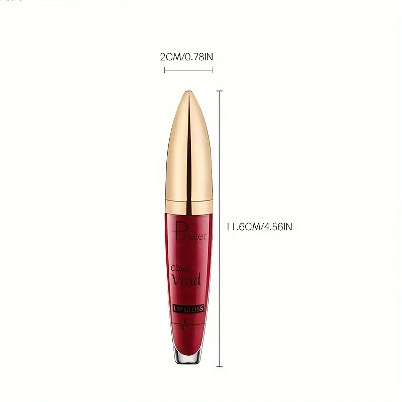 High pigmented Shiny lipstick,  long-lasting, glossy waterproof lipstick - party stage role-playing Valentine's Day gift