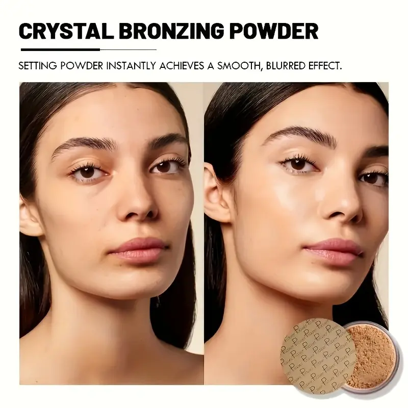 8 Color Long-Lasting Oil Control Matte Loose Face Powder - Invisible, -Matte Finishing Powder For Setting Foundation Makeup