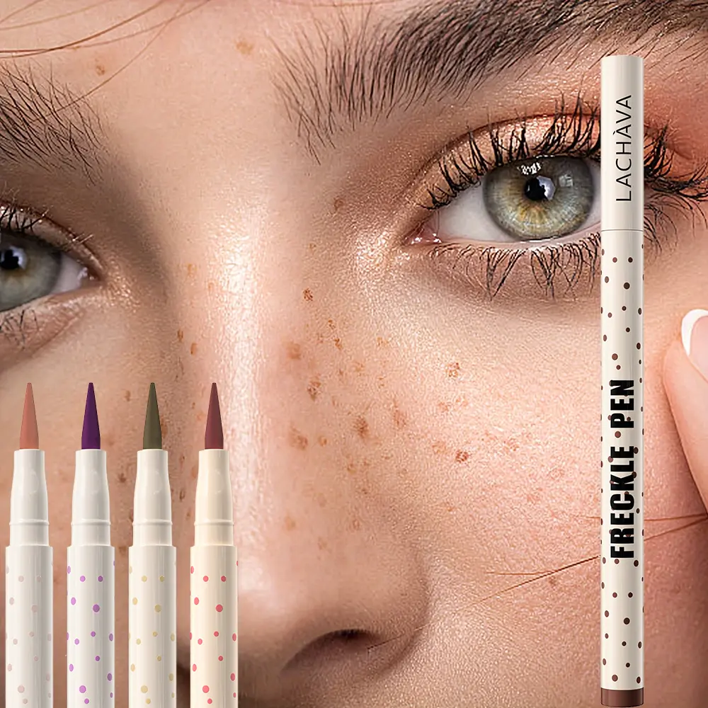 Waterproof Freckle Pen - Quick-Dry, Long-Lasting Coverage for Freckles & Beauty Marks, Natural Finish with 5 Shades, Easy to Use