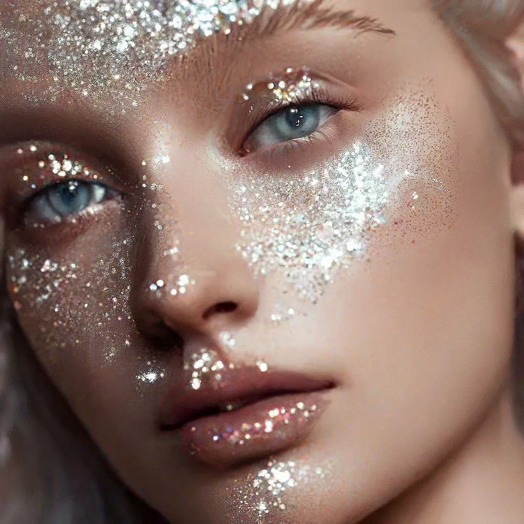 1PC pearlescent glitter eyeshadow, as charming and dazzling as the sea of ​​stars, multi-functional use method, suitable for mus