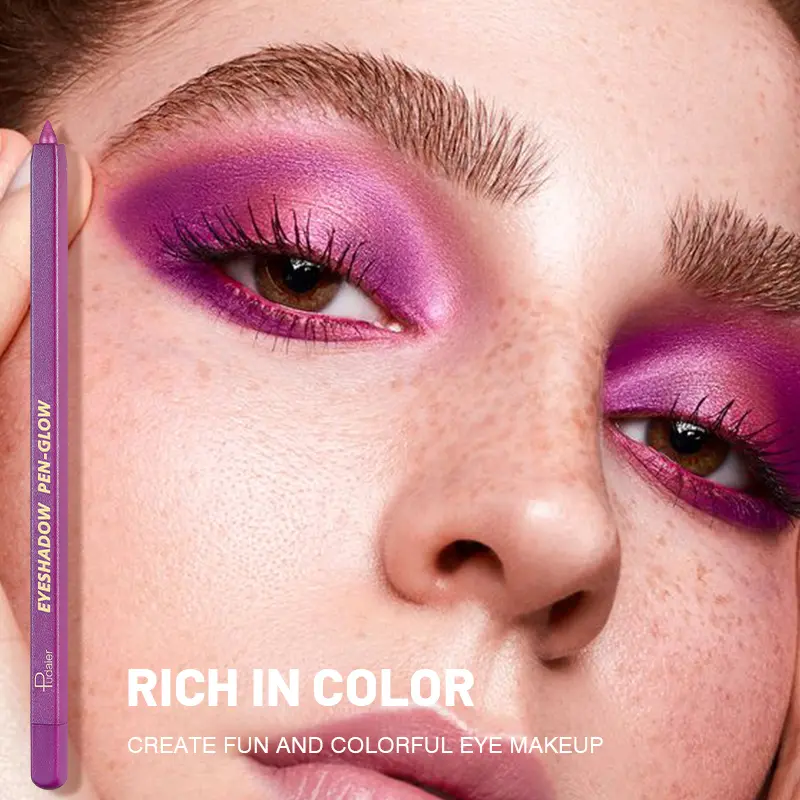 Pudaier 24 colors optional eye shadow stick, color eye shadow pen pearlescent eyeliner gel pen