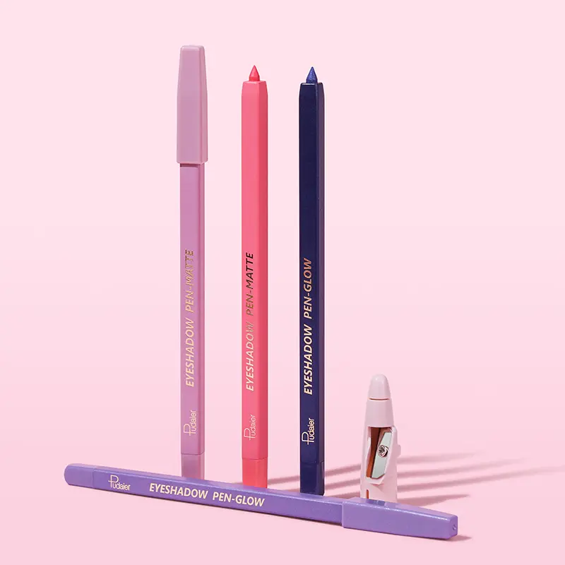 Pudaier 24 colors optional eye shadow stick, color eye shadow pen pearlescent eyeliner gel pen