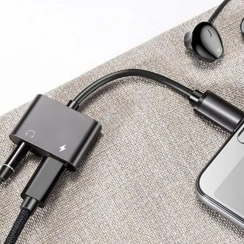 USB C to 3 5 mm Jack Type-C Charging 3.5mm Aux Cable USB C Headphone Adapter 2-in-1 Audio Adapter Tablet Fast Charger Adapter