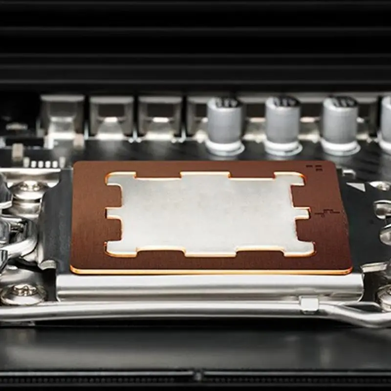 AM5 CPU Guard AM5 Thermal Paste Guard Chips Heat Dissipation Cover Copper CPU Accessories for Offices Homes Companies
