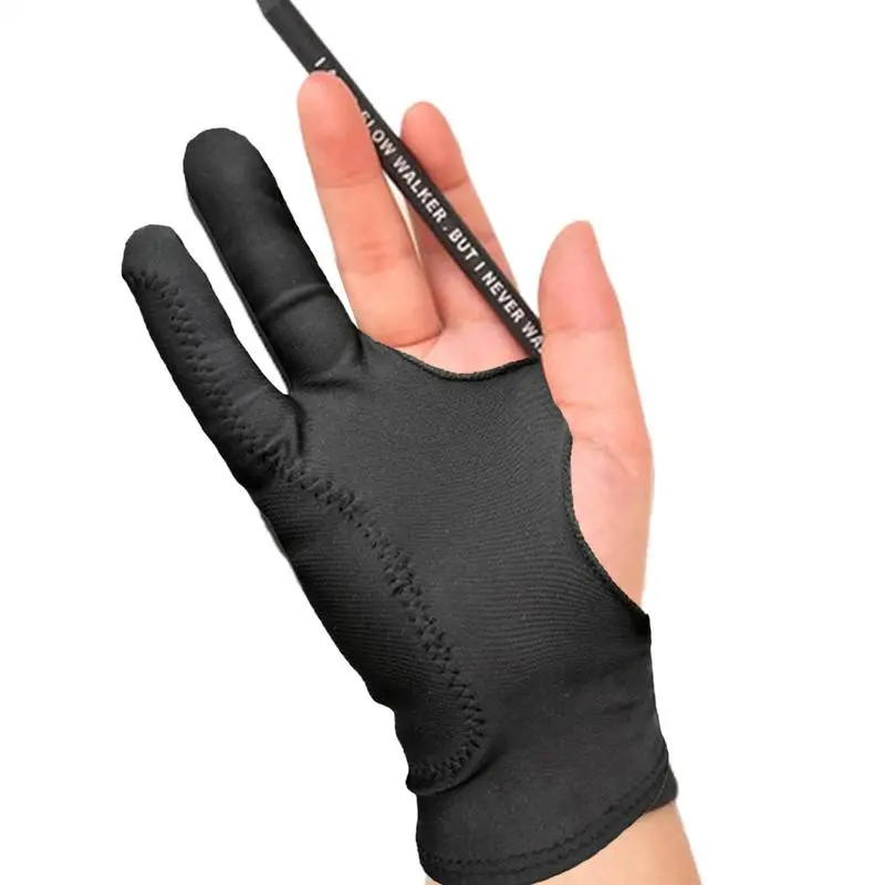 Two Finger Drawing Gloves Antitouch Glove Graphic Tablet Gloves for Tablet Touch Screen Drawing Antimistouch Glove