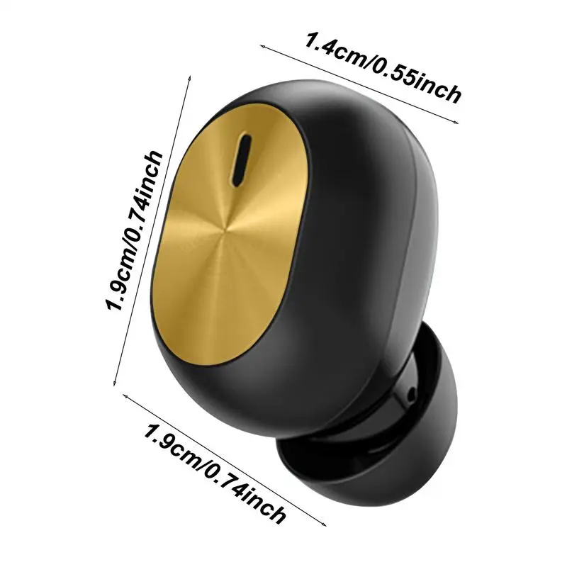 Single Ear Bud Wireless Headphones Compact Single Wireless Earphone Single in-Ear Sports Waterproof Earbuds For Smartphones