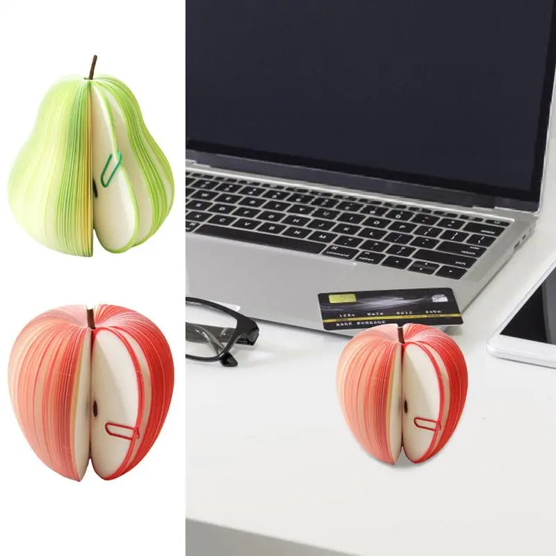 Fruit Sticky Memo Pads Creative DIY fruit Memo pads wall Stickers Cute Fruit Sticky Notes Fruit Vegetable Memo School Supplies