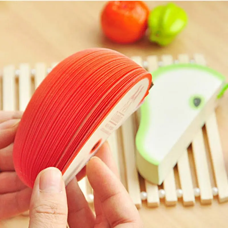 Fruit Sticky Memo Pads Creative DIY fruit Memo pads wall Stickers Cute Fruit Sticky Notes Fruit Vegetable Memo School Supplies