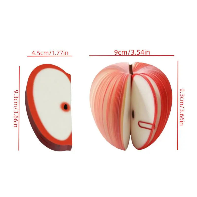 Fruit Sticky Memo Pads Creative DIY fruit Memo pads wall Stickers Cute Fruit Sticky Notes Fruit Vegetable Memo School Supplies