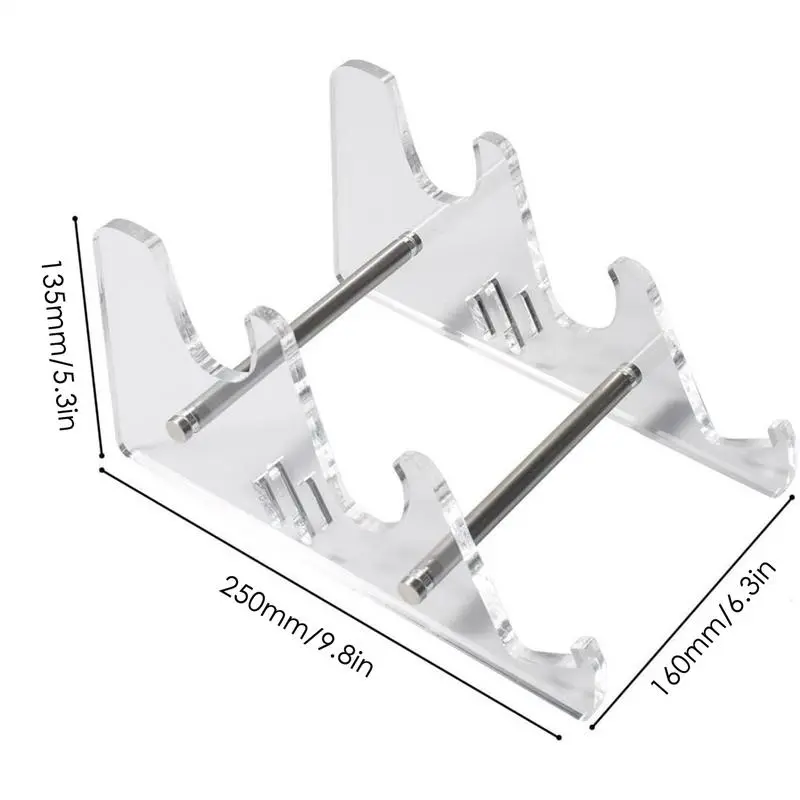 Computer Keyboard Storage Rack 3 Tiers Display Keyboard Holder Portable Keyboard Display Shelf Clear Acrylic Keyboard Stand