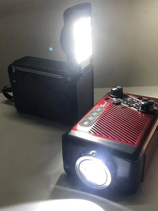 Crank Radio Alert Radio Hand Crank Flashlight Solar Powered Portable Solar hand crank radio Emergency Multifunctional Radio