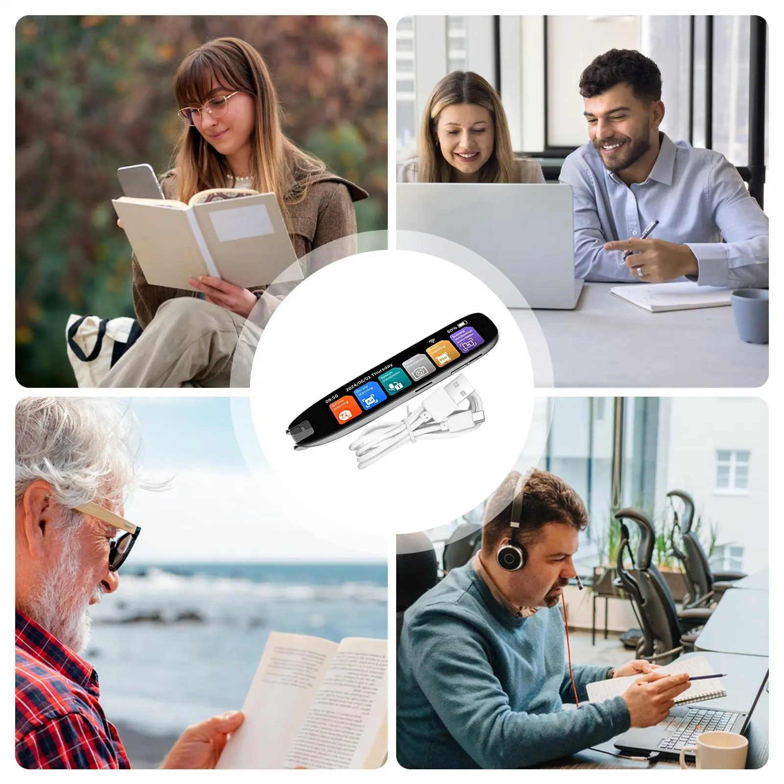 Translator Pen 142 Language Assistive Translation Pen Mini Scanning Reading Pen Smart MultifunctionTranslation Reading Tools