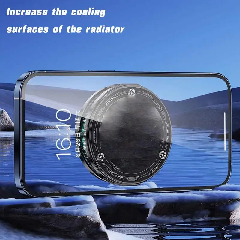Magnetic Cell Phone Cooler phone Magnetic Cooler Quiet Cooling Fan Full Hole Design Fast Phone Cooling Fan for tablet Phone