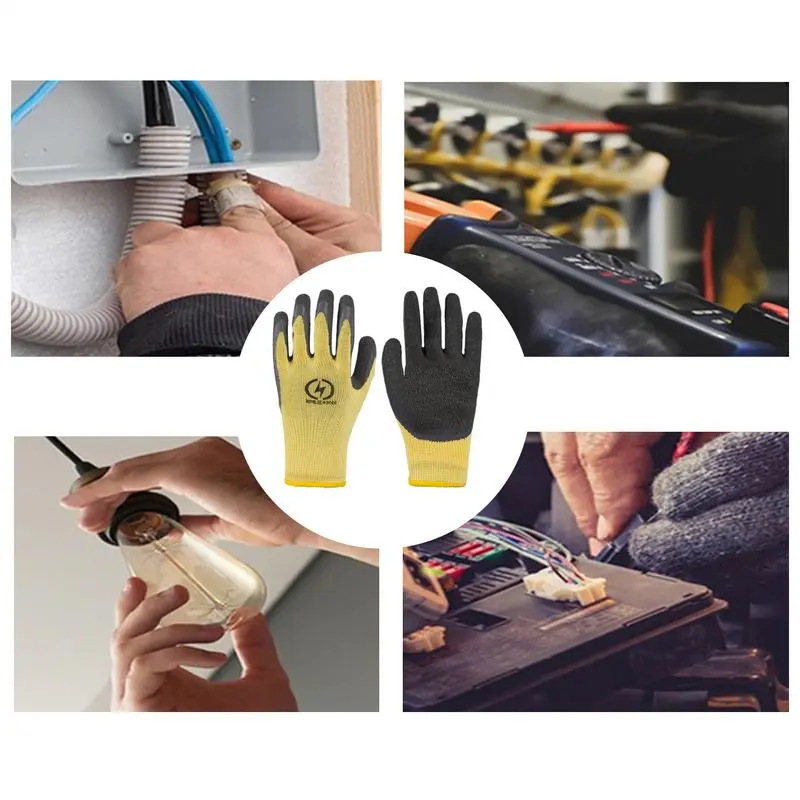 Electrical Insulated Gloves Electrician Work Gloves Rubber Insulating Gloves Anti electricity Security Protection Mittens