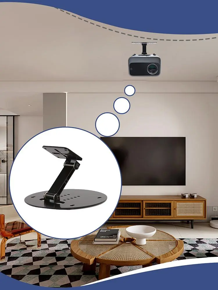 Desktop Projector holder Foldable Metal Projector Stand Mobile Projector Mount Wall Mount Portable Holder for Home Studio