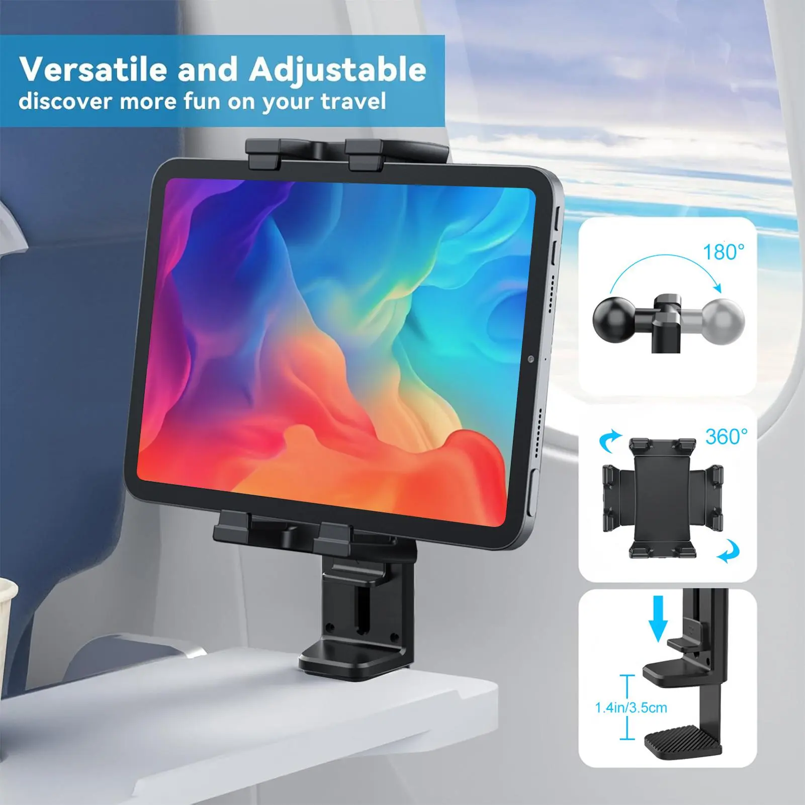 Cell Phone Stand TV series fixed clip support frame Rotating Tablet Bracket Foldable Mobile Phone Bracket for Desk Living Room
