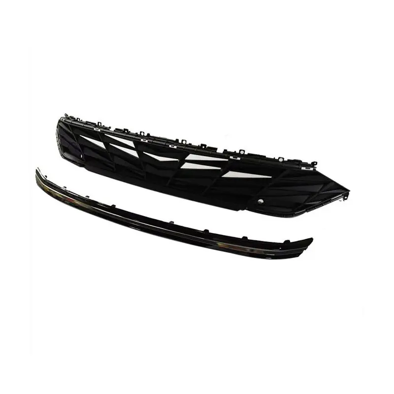 Car Front Bumper Grille For Hyundai Elantra 2024 2025 Front Grille With Sensor Hole W/Chrome Trim Cover Grille Car Accessories