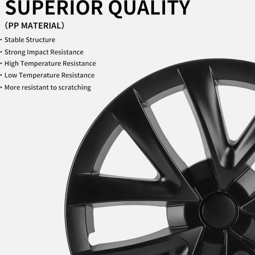 4PCS Hubcap Set For Tesla Model 3 2019~2023 18 Inch Arachnid Style Wheel Cover Hubcaps Cap For Model 3 Wheel Cover Accessories