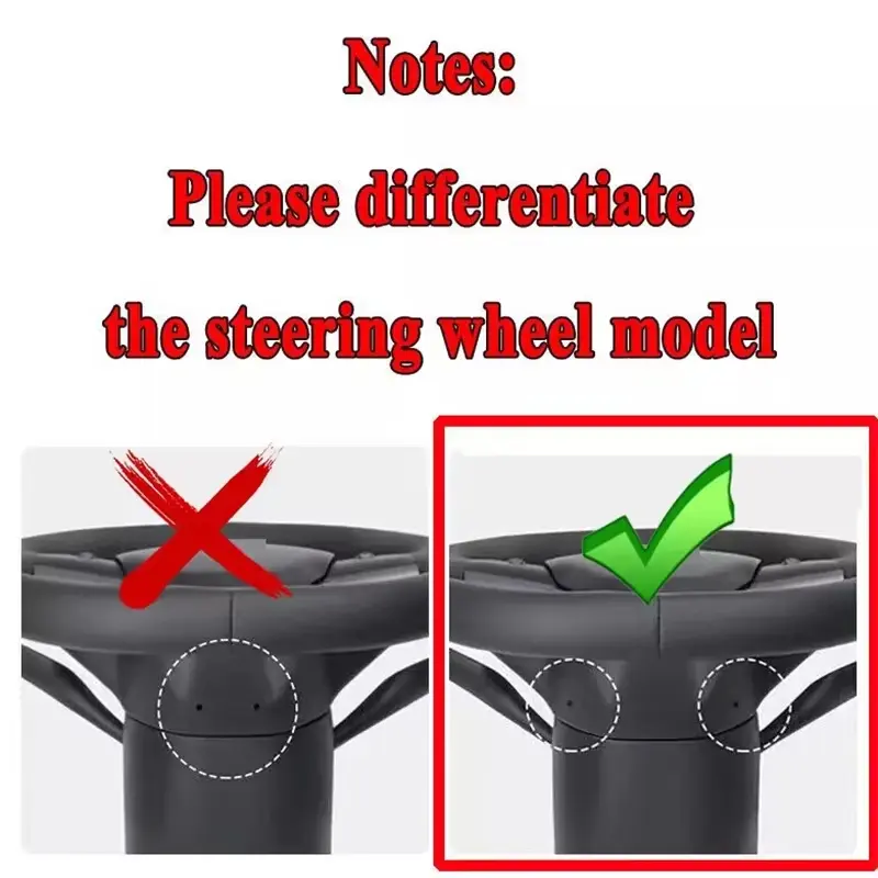 Car Steering Wheel Ring Sport Leather Heating Steering Wheel For Model 3 2017~2023 For Model Y 2020~2024 With Heating Function