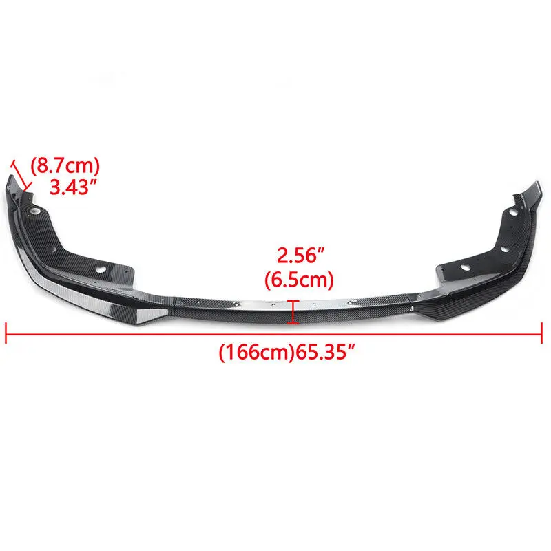 Carbon Fibre Car Front Bumper Splitter Lip For BMW 3 Series G20 G21 320i 330i M340i 2019~2022 M Sport Diffuser Guard Body Kit