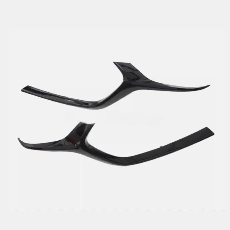 2PCS Grille Trims Grill Driver&Passenger Side For Mazda 3 2019~2023 Front Bumper Diffuser Lip Grills Cover Auto Decoraton Strip