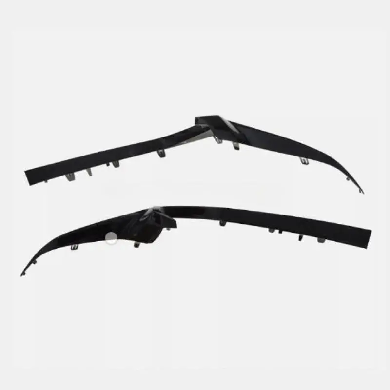 2PCS Grille Trims Grill Driver&Passenger Side For Mazda 3 2019~2023 Front Bumper Diffuser Lip Grills Cover Auto Decoraton Strip
