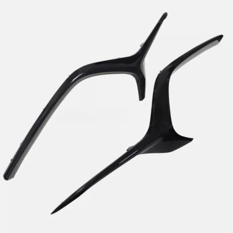2PCS Grille Trims Grill Driver&Passenger Side For Mazda 3 2019~2023 Front Bumper Diffuser Lip Grills Cover Auto Decoraton Strip