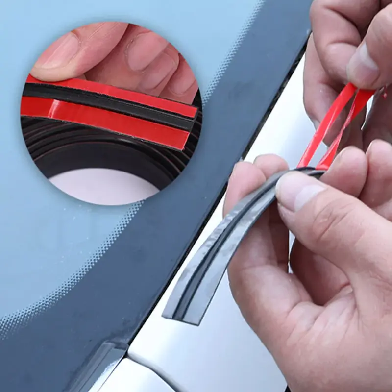 2M Universal Car Rubber Seal Strip Auto Seal Roof Window Sealant Trim Car Windshield Protector Strips Soundproof Waterproof