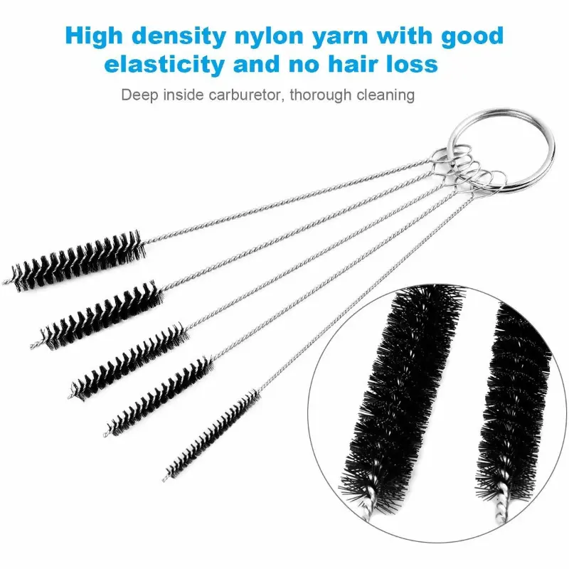 18PCS Motorcycle Parts Carburetor Carbon Dirt Jet Remove Cleanup Kit Tool Set Airbrush Spray Gun Nozzle Cleaning Repair Tool Kit