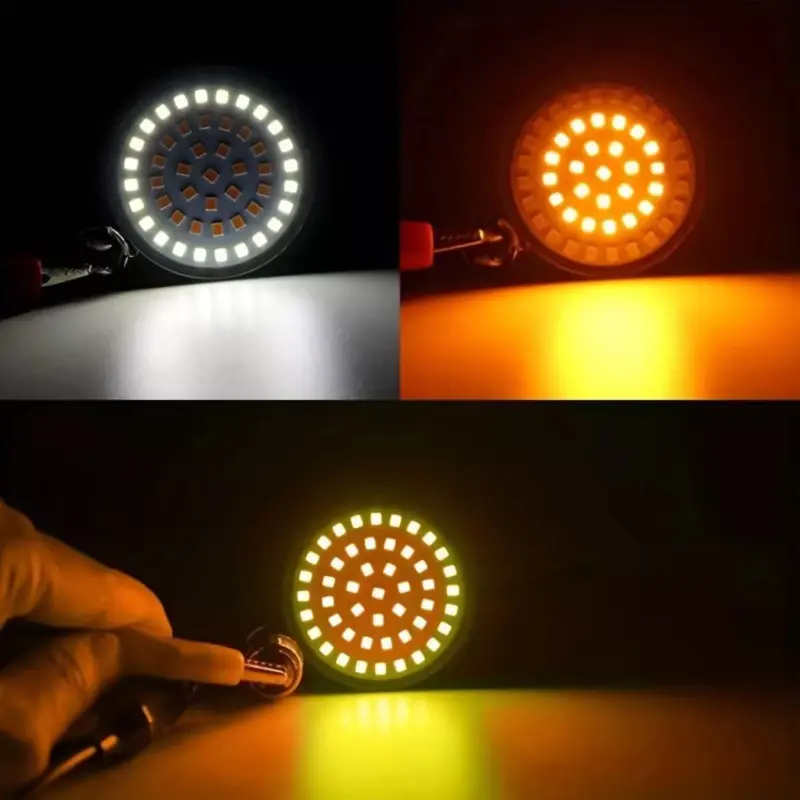 4PCS 1157 LED Turn Signal DRL Red LED Tail Running Lights Bulbs For Harley Touring Sportster Softail Dyna Davidson Motorcycles
