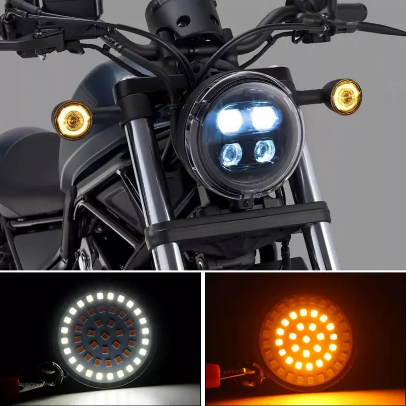 4PCS 1157 LED Turn Signal DRL Red LED Tail Running Lights Bulbs For Harley Touring Sportster Softail Dyna Davidson Motorcycles