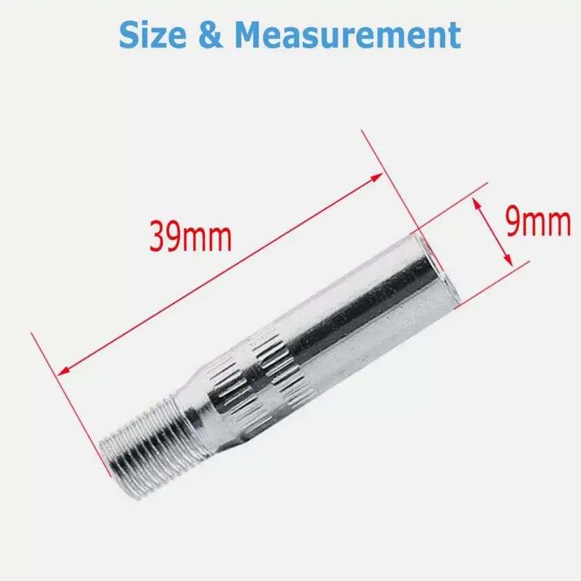 4PCS Chrome Tyre Wheel Valve Extension Extender Caps Stem For Car Truck Van Scooter Front Wheel Inflatable Extension Air Valve