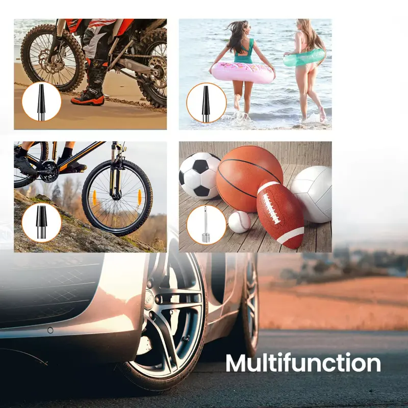 150PSI 12V Duty Portable Air Compressor Car Tire Inflator Electric Pump Inflatable Pump Universal Motorcycle Car All Sizes Tires