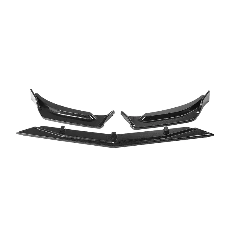 Car Front Bumper Lower Cover Lip Protector For Chevrolet Malibu LT 2019 2020 2021 V Style Carbon Fiber Front Bumper Lip Splitter