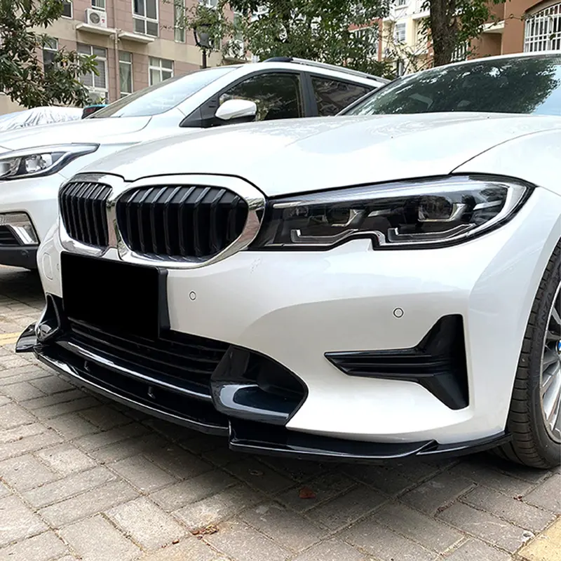 Front Bumper Lip Spoiler Splitters For BMW 3 Series G20 G21 320i 325i 2019~2022 2021 Car Front Bumper Spoiler Lip Lower Splitter