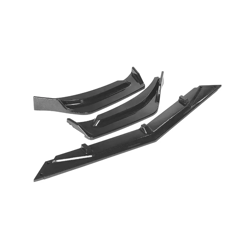 Car Front Bumper Lower Cover Lip Protector For Chevrolet Malibu LT 2019 2020 2021 V Style Carbon Fiber Front Bumper Lip Splitter