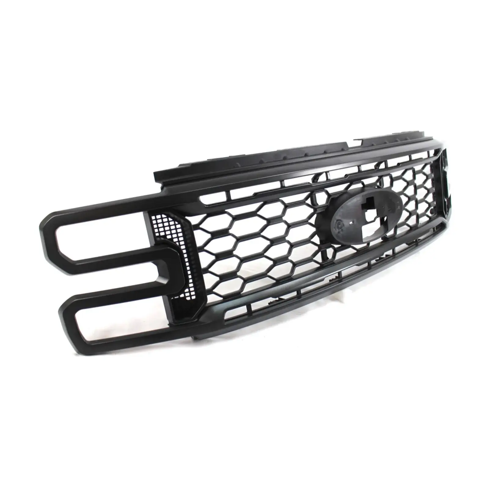 Front Bumper Upper Grille Textured For Ford F-250 F-350 Super Duty 2023-2024 Car Front Radiator Grills Cars Accessorie