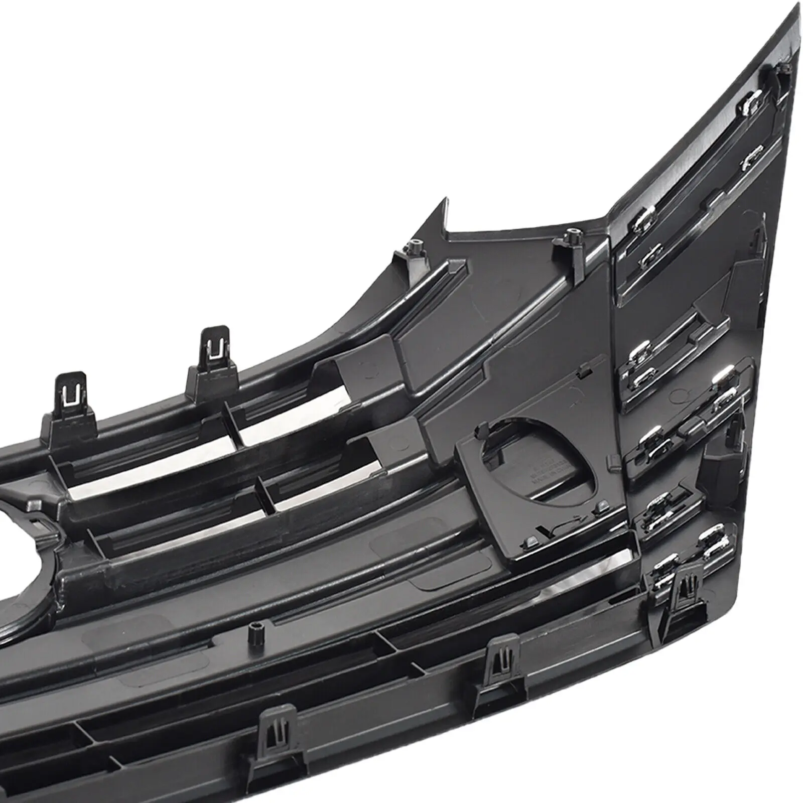 Car Front Bumper Upper Grill Replace Glossy Black For Nissan Versa 2023 2024 2025 Front Upper Bumper Grille Assembly W/O Emlbem