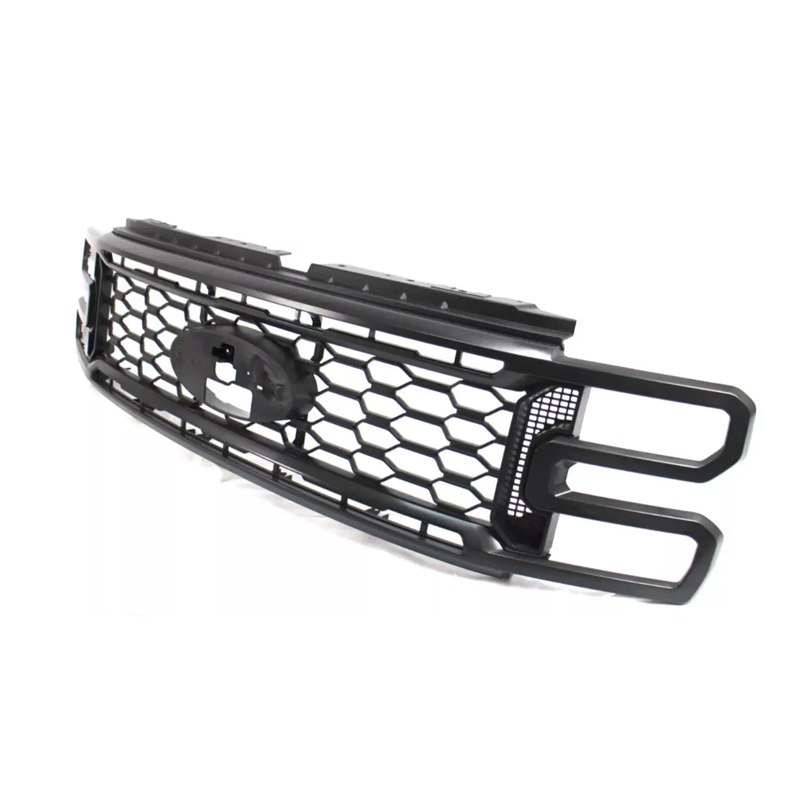 Front Bumper Upper Grille Textured For Ford F-250 F-350 Super Duty 2023-2024 Car Front Radiator Grills Cars Accessorie